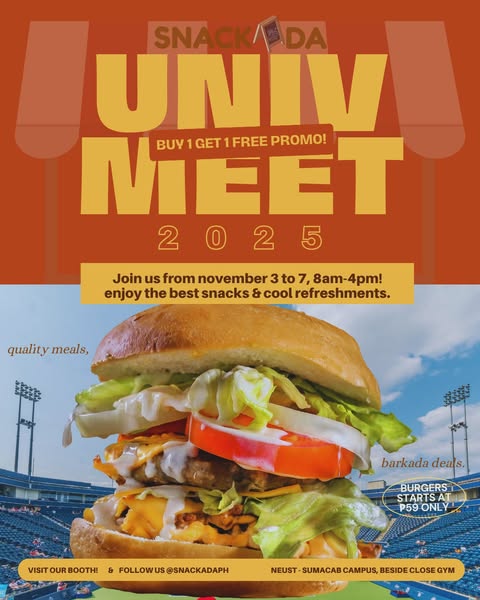 Snackada Univ Meet 2025 Buy 1 Get 1 Free